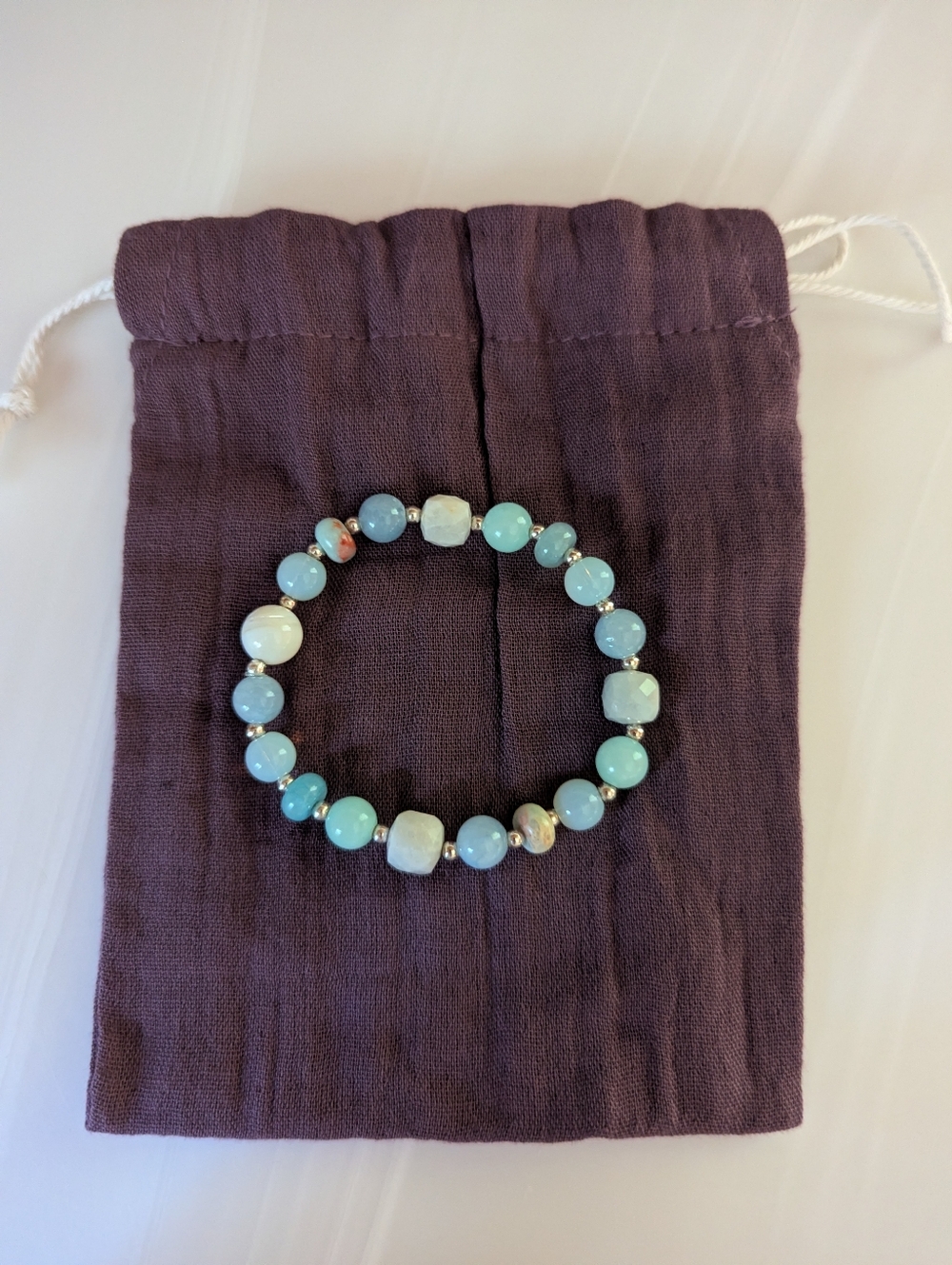 NWOT Lotus And Luna Inhale Statement Healing Bracelet - Picture 2 of 3
